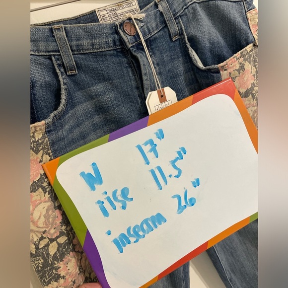 Current/Elliott The uneven original straight floral jeans - Picture 10 of 11